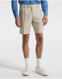 Calibre - Linen Cotton Twill Shorts Natural