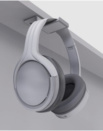 iWorld - Kanto HHW Universal Under Desk Headphone Hook, White