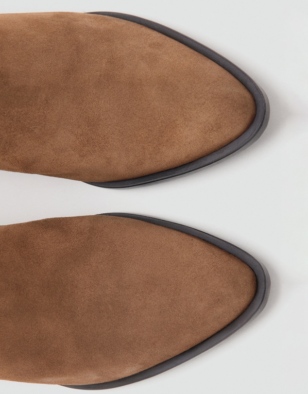 M.N.G - Heel Suede Ankle Boots