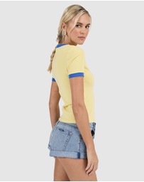 Rolla's - Script Ringer Tee
