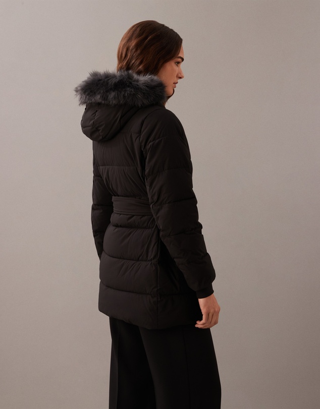 Calvin Klein - Belted Matte Quilted Jacket