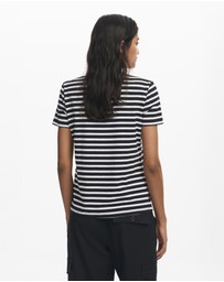 Desigual - Striped heart T-shirt