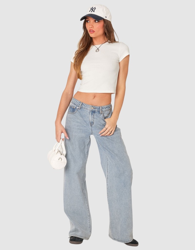 EDIKTED - Better Basics Cropped T Shirt