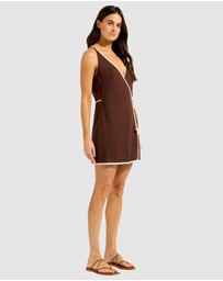 Seafolly - Beach Edit Bind Mini Wrap Dress