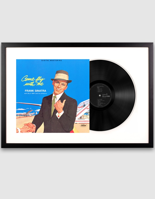 iWorld - Framed Frank Sinatra - Come Fly with Me - Vinyl Album Art