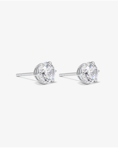 Michael Hill - 7.3mm Round Brilliant Cubic Zirconia Stud Earrings in Sterling Silver