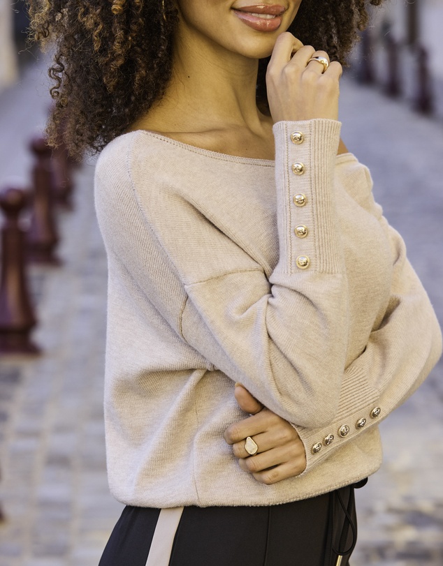 Sosandar - Off The Shoulder Asymmetric Jumper