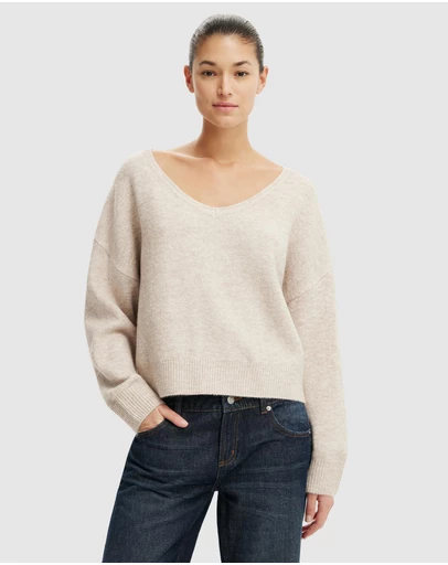 Cotton On - Softest Luxe Slouchy V-Knit