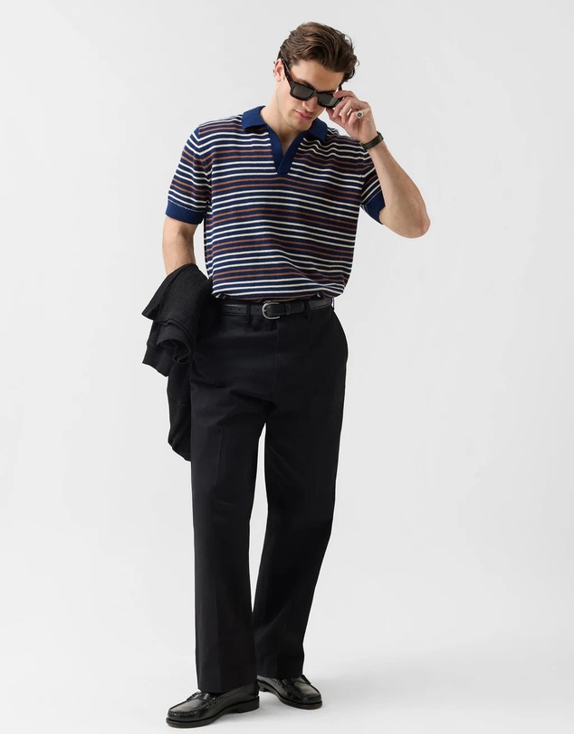 Percival - Douglas Boxy Knitted Polo