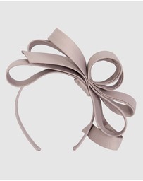 Max Alexander - Large Satin Bow Racing Fascinator