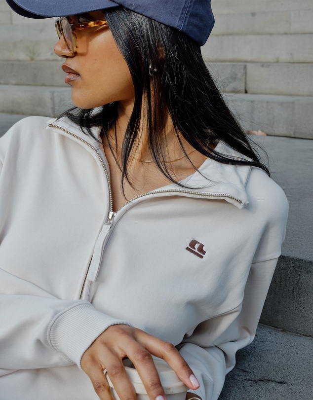 Ceres Life - Lonny Oversized Half Zip Sweat