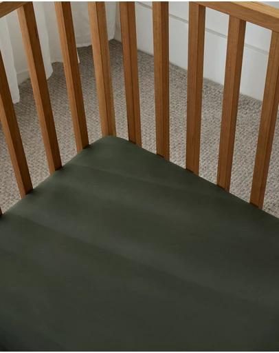 Sheet Society - Leo Washed Cotton Cot Fitted Sheet