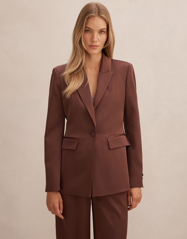Forever New - Solana Satin Single Breasted Blazer