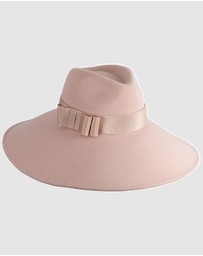 Max Alexander - Wide Brim Pink Winter Hat