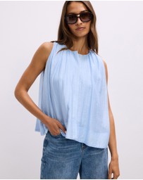 The Fated - Lila Gathered Neck Blouse