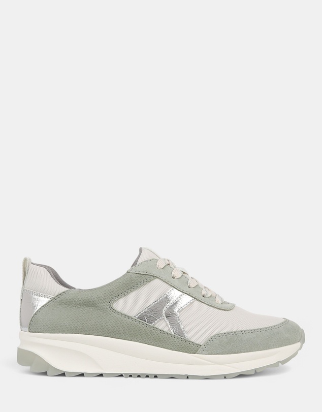 Naturalizer - Shay Jogger Lace-Up Sneaker - White/Green