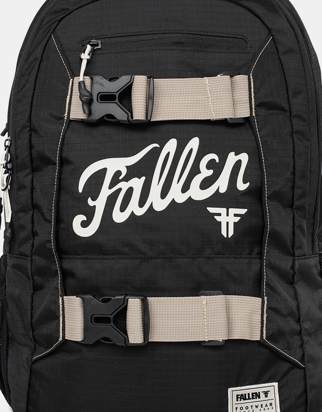 Fallen Footwear - Fallen Footwear Fury Board Nylon Ripstop Backpack 24L Unisex - Black / White