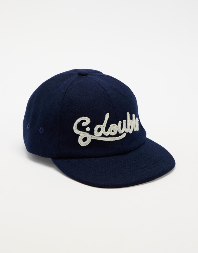 S Double - Cursive Foldup Wool Strapback