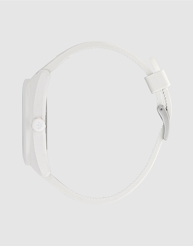 adidas Originals - Project Three 42mm Ceramic Case with White Dial and Resin Strap