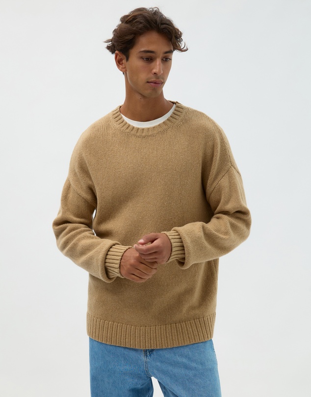 AERE - Merino Wool Chunky Crew Neck Sweater