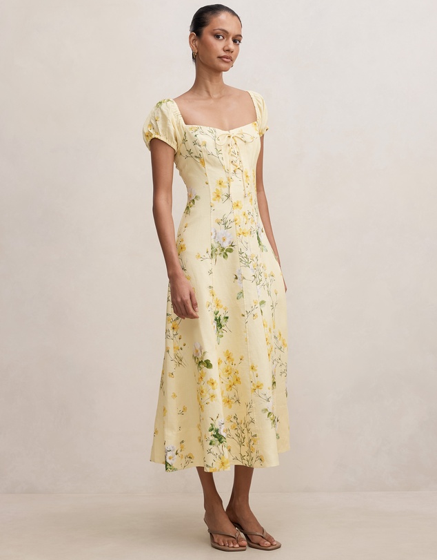 Forever New Petite - Sallie Petite Tie Front Midi Dress