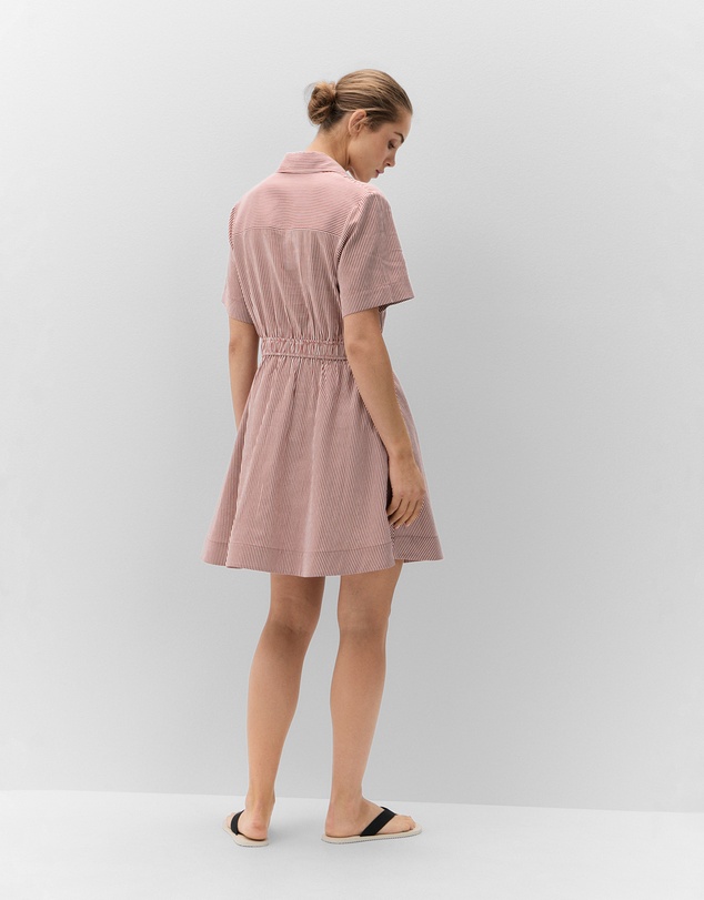 UNISON - Collared V Neck Dress