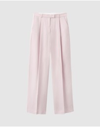 M.N.G - Straight-Fit Linen Suit Trousers