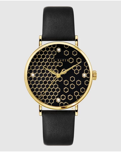 Ted Baker - Phylipa 37mm Black Leather Watch