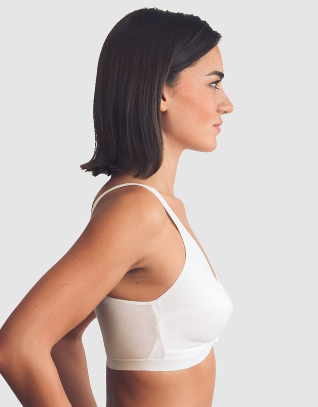 Royce Lingerie - Comfi Cotton Wirefree Press Stud Front Open Bra