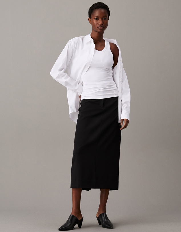 Calvin Klein - Relaxed Midi Pencil Skirt