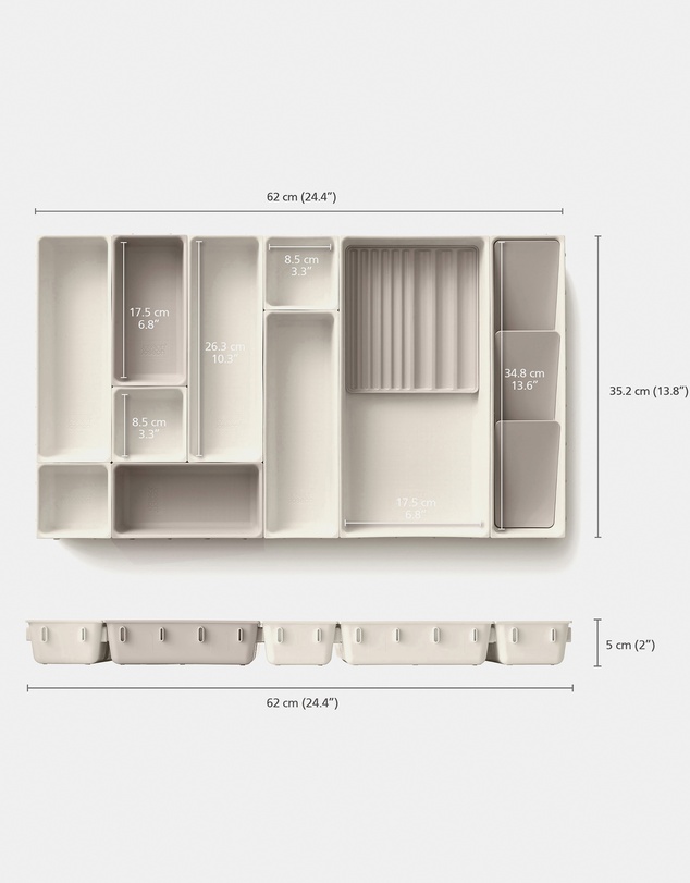 Joseph Joseph - Viva 12-piece Makeup Drawer Organiser Set (Shell)