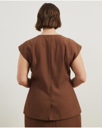 Atmos&Here Curvy - Remi Cap Sleeve Vest