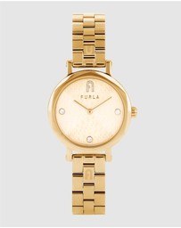 Furla - Petite Shape Gold-Tone Watch & Bracelet Gift Set