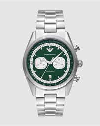 Emporio Armani - Silver Tone Chronograph Watch