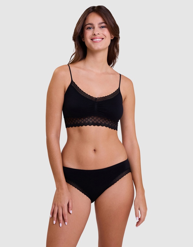 Billet Doux - Zen Dentelle Lace Trim Bikini Brief