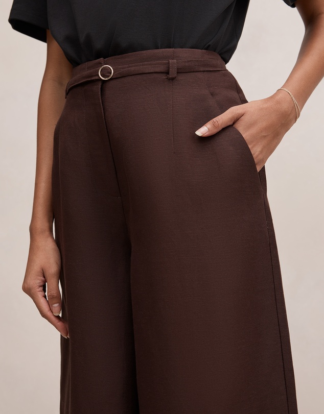 Forever New Petite - Matilda Petite Linen Blend Pants