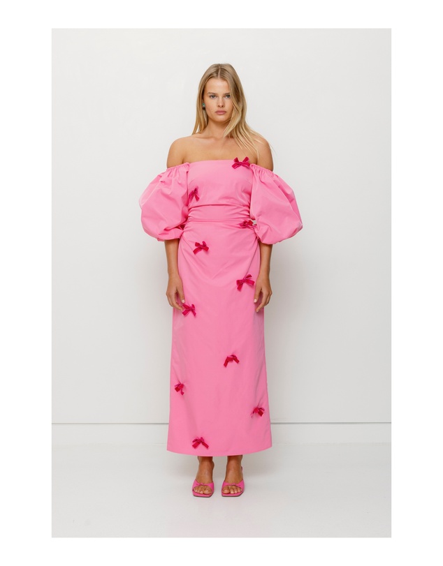 The Wolf Gang - Amar Midi Dress - Candy