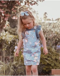 WITH LOVE FOR KIDS - Hazel Denim Pinafore Dress - Babies - Kids
