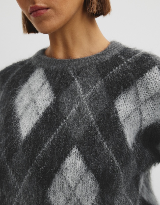 Country Road - Argyle Crew Neck Knit