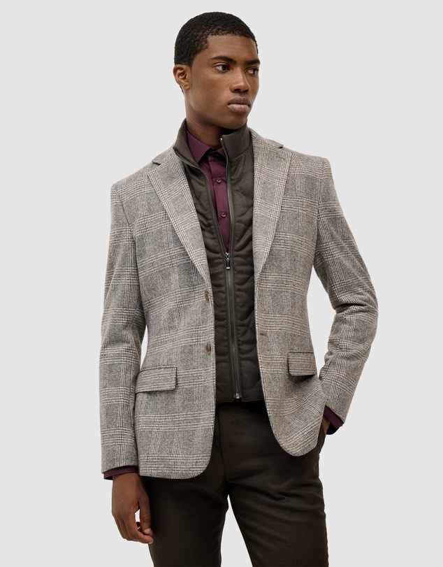 Politix - Benjamin Check Blazer With Removable Gilet