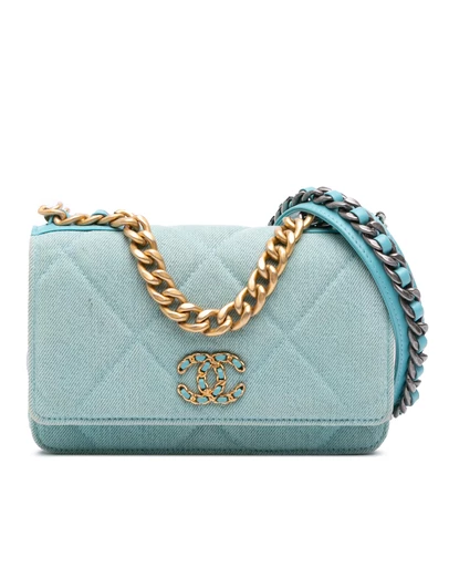 Pre-Loved by Azura Reborn - Pre-Loved Denim 19 Wallet on Chain