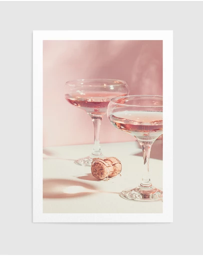 Olive et Oriel - Drink the champagne Art Print