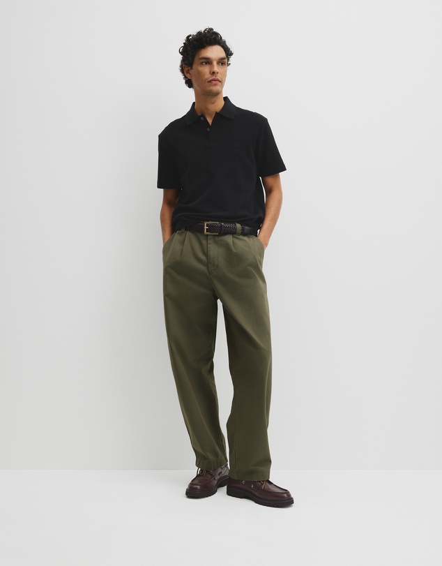 Country Road - Short Sleeve Waffle Button Polo