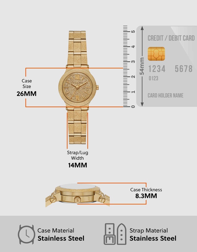 Michael Kors - Billie Gold Tone Analogue Watch