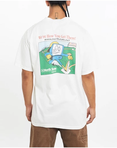 Vintage by The Real Deal - Pre Loved - Vintage North State Internet Tech Tee