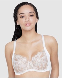 Skarlett Blue - Entice Fuller Bust Sheer Lace Bra with Side Support