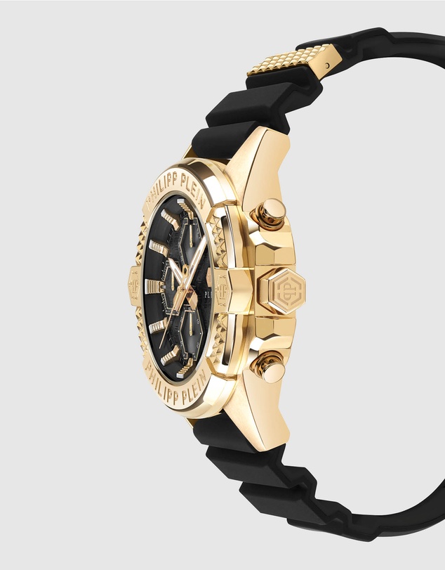 Philipp Plein - THE $KULL CHRONO 44mm Gold-Tone Multifunction
