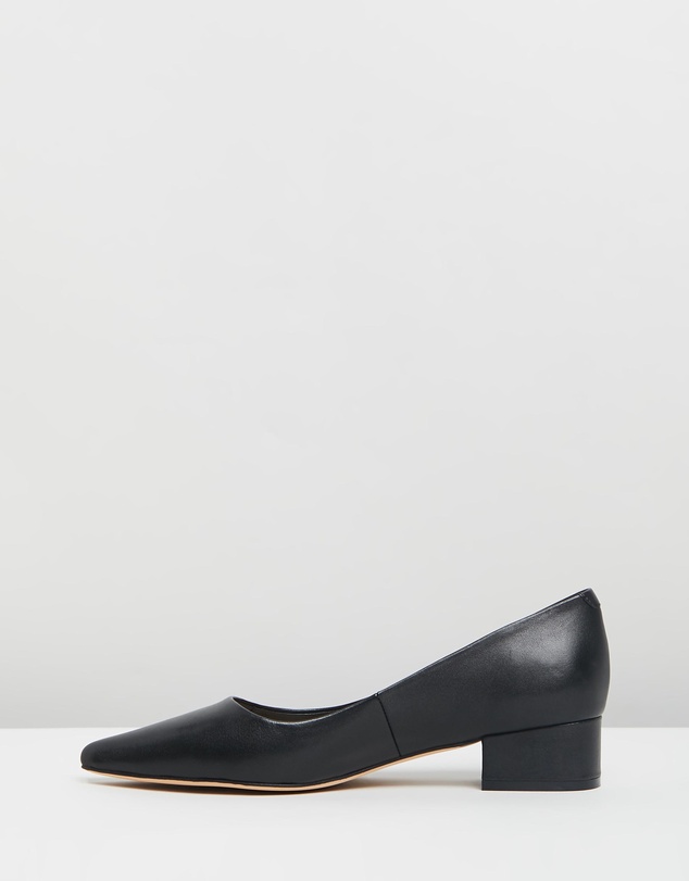 Mollini - Thego Mo Leather Pointed Toe Block Heels