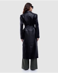 ENA PELLY - Ena Leather Longline Blazer