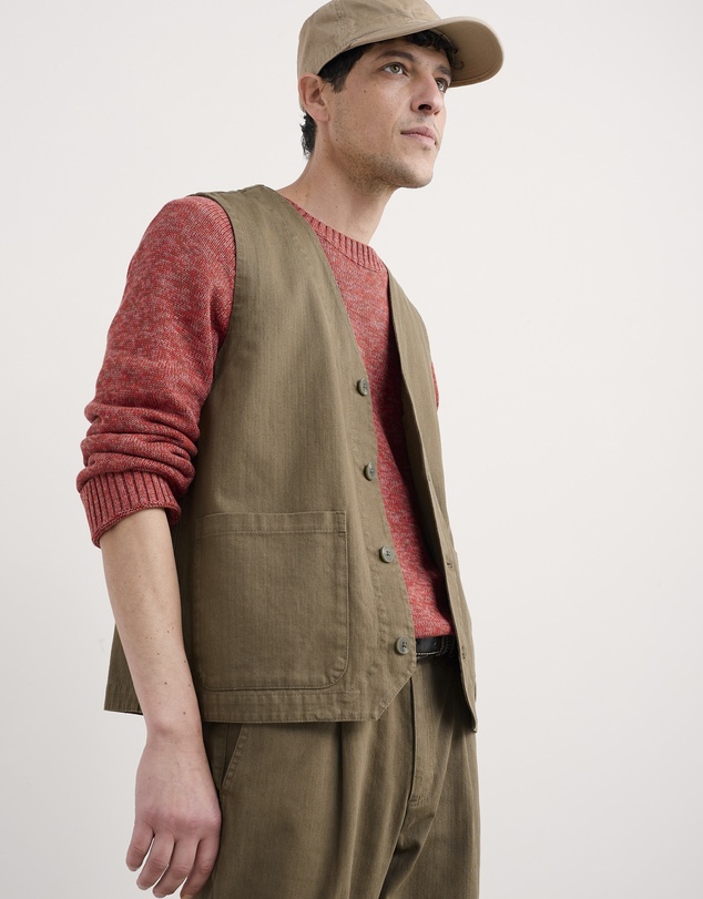 Seasalt - Seasalt Cornwall Green Tollgate Waistcoat